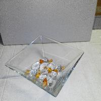 Portacandele a vasca Piramidale in cristallo