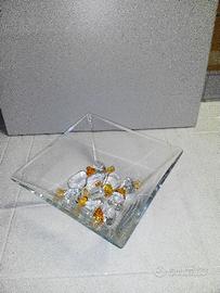 Portacandele a vasca Piramidale in cristallo