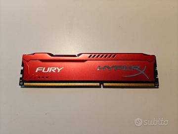 RAM HyperX Fury Red - 8GB DDR3