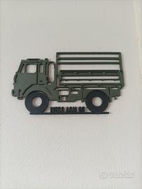 Quadro 3D Camion Militare Iveco ACM 90 da Muro