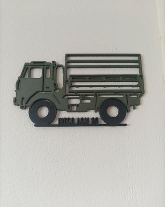 Quadro 3D Camion Militare Iveco ACM 90 da Muro