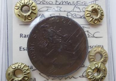 5 centesimi 1908 Prora - Vittorio Emanuele III