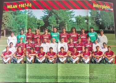 Poster doppio, Milan e Gullit, stagione 87/88