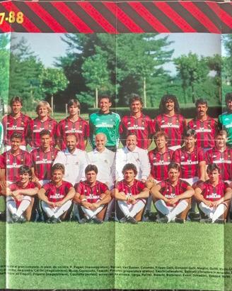 Poster doppio, Milan e Gullit, stagione 87/88