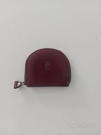 Portamonete marrone da uomo a tacco