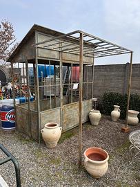 Serra in ferro con pergola