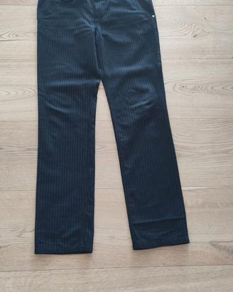 Pantaloni neri gessati uomo