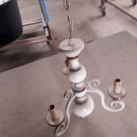 Lampadario in legno tornito classico diametro 35cm