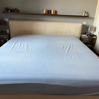 Letto FLOU "LEVANZO" matrimoniale con contenitore