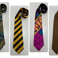 Set n. 4 Cravatte VERSUS - Gianni Versace vintage