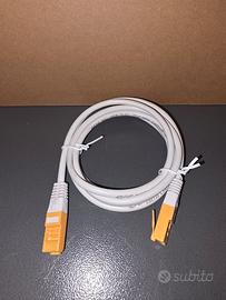 Cavo Lan CAT 5 Nero/Bianco/Gialo 2m