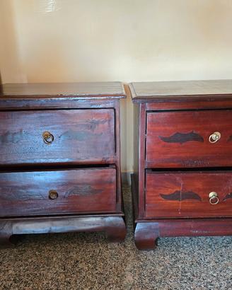 Num 2 Comodini in legno