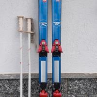 Sci Rossignol altezza 185 cm, con bastoncini