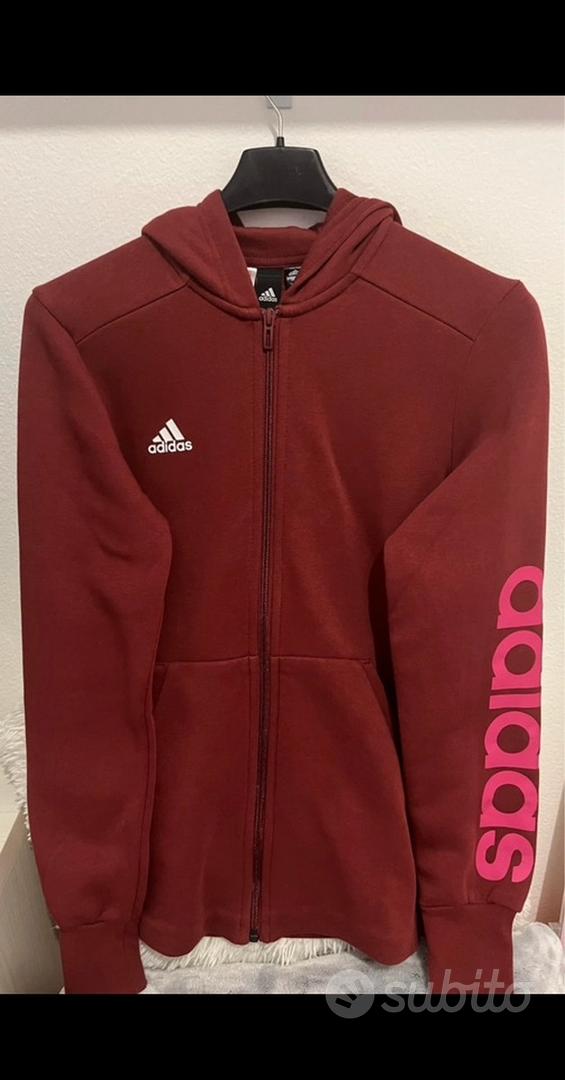 Felpa adidas hotsell bordeaux senza cappuccio