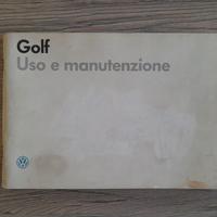 Libretto uso e manutenzione VW Golf MK2 - Ed 7/86 