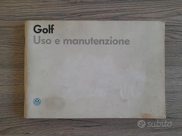 Libretto uso e manutenzione VW Golf MK2 - Ed 7/86 