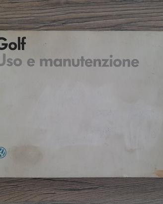 Libretto uso e manutenzione VW Golf MK2 - Ed 7/86 