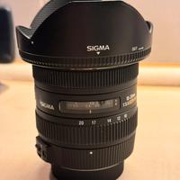 Obiettivo Sigma 10-20 f3.5 EX per attacco Nikon F