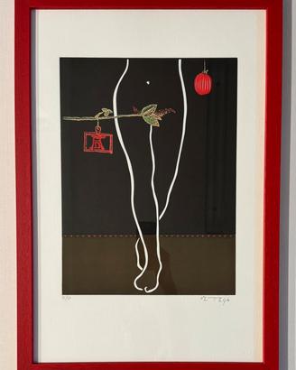 Quadro acquatinta José Ortega 40x60cm, le gambe