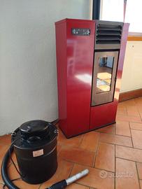 stufa a pellet slim Evacalor Susy + canna fumaria 