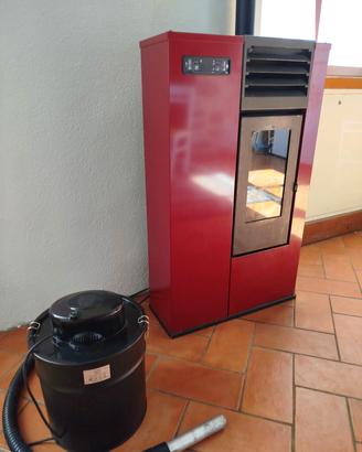 stufa a pellet slim Evacalor Susy + canna fumaria 
