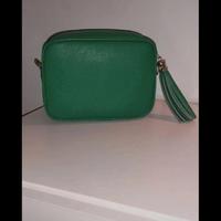 Borsa vera pelle verde