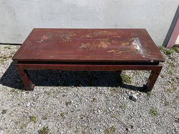 Tavolino basso laccato cinese da restaurare
