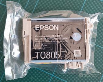 CARTUCCIA STAMPANTE EPSON ORIGINALE NUOVA AZZURRO