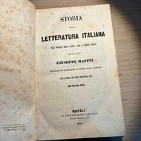 Storia della letteratura Italiana - 1852