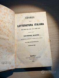 Storia della letteratura Italiana - 1852