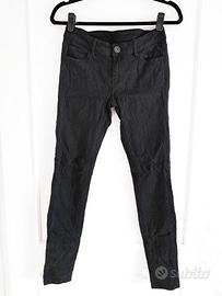 Skinny Jeans Vita Bassa Nero Fantasia Pizzo 2000