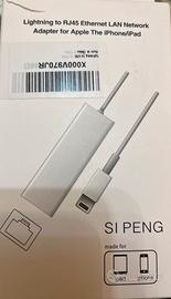 Cavo adattatore Lightning Ethernet RJ45 IphoneIpad