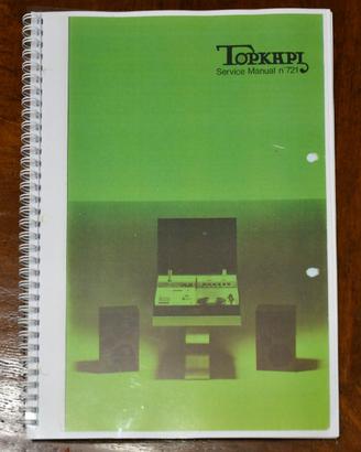 Manuale cartaceo di servizio del Voxson TOPKAPI