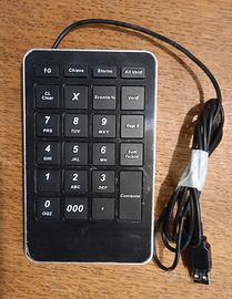 TASTIERINO NUMERICO CABLATO USB PER CASSA O PC