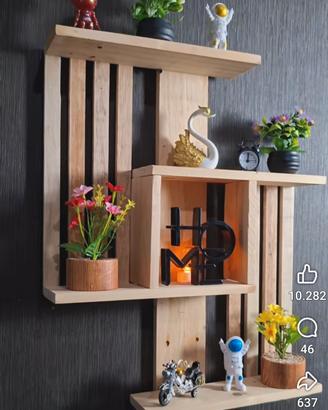 Ripiani design in legno 