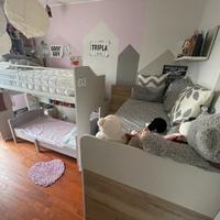 Cameretta DIELLE due letti, scrivania, armadio