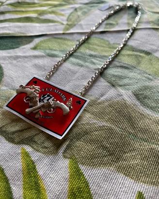 Collana in argento con doppia pistola – stile rock