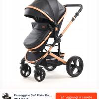 trio pixini kalani nero e oro 3in1