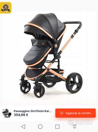 trio pixini kalani nero e oro 3in1