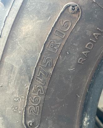 Gomme tassellate Extreme 265/75 R16