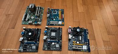 Lotto di 3 schede madri funzionanti, 2 non testate