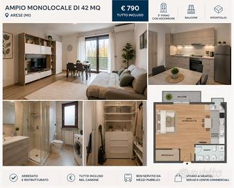 Open Space con balcone ad Arese - Milano