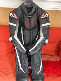 Tuta in pelle Mtech taglia 50