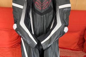 Tuta in pelle Mtech taglia 50