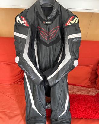 Tuta in pelle Mtech taglia 50