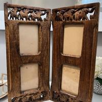 Cornice etnica legno made in India lavorata a mano