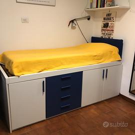 Letto singolo rialzato