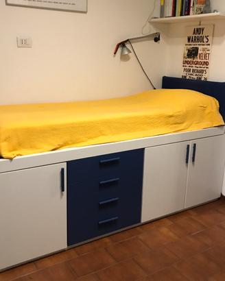 Letto singolo rialzato