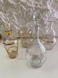 Bottiglie in Vetro VINTAGE Lotto di 4 pezzi