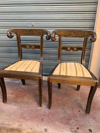 Coppia di sedie Indiane